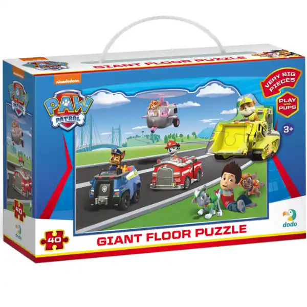 Puzzle mare de podea, seria Patrula cățelușilor, 40 elem.