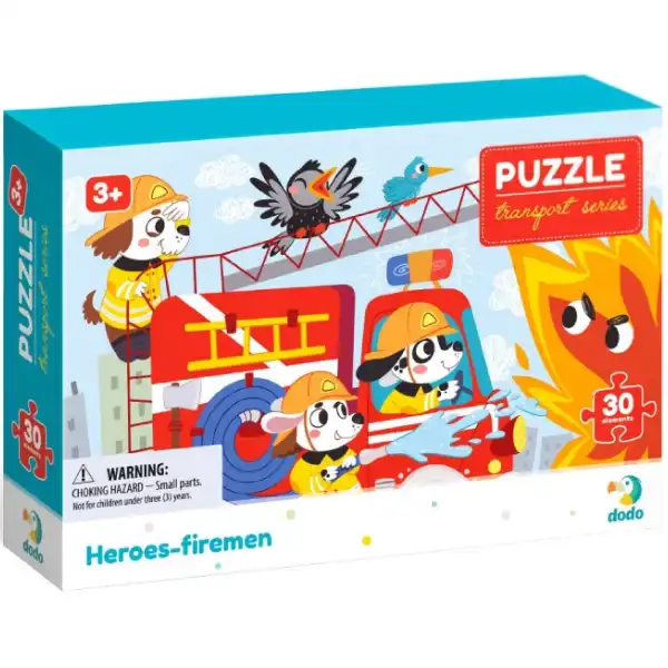 Puzzle „Eroii Pompieri”, seria Transport, 30 elem.