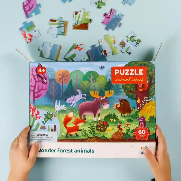 Puzzle „Animale minunate din pădure”, seria Animale, 60 elem.