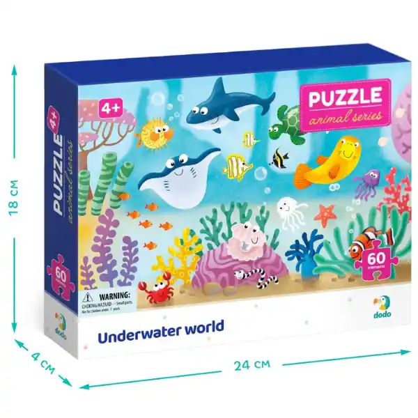 Puzzle „Lumea subacvatică”, seria Animale, 60 elem.