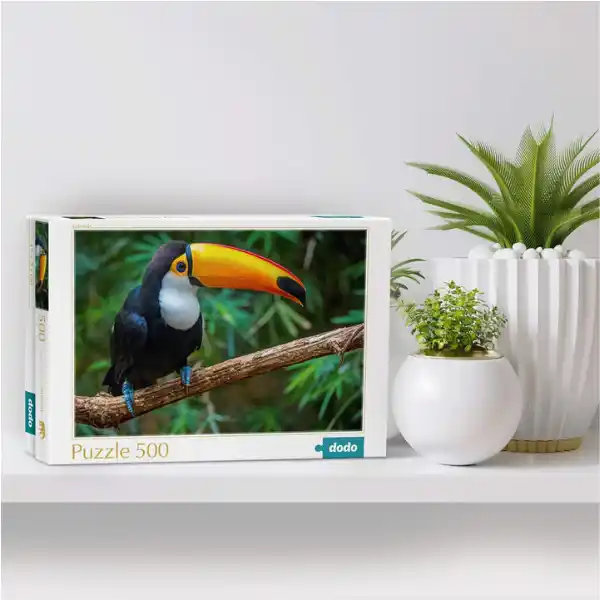 Puzzle „Toucan. Brazilia”, seria Lumea animalelor, 500 elem.