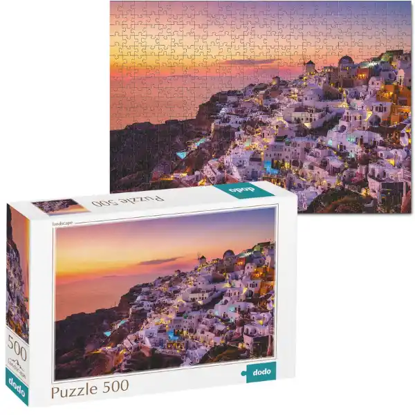 Puzzle „Satul Oia. Grecia”, seria Peisaje, 500 elem.