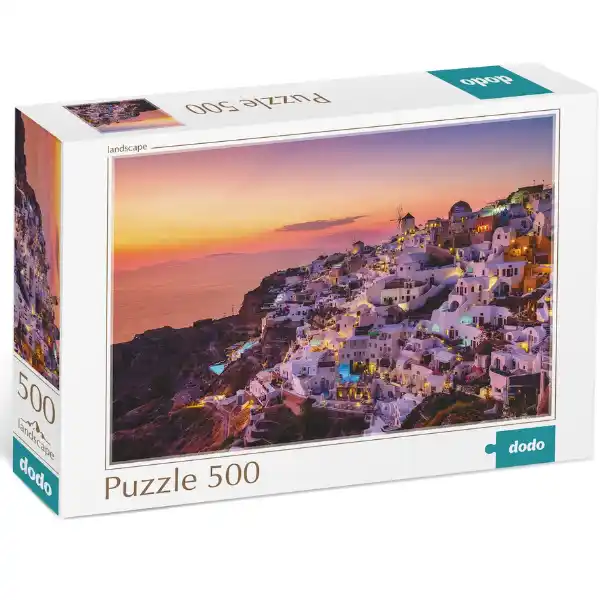 Puzzle „Satul Oia. Grecia”, seria Peisaje, 500 elem.