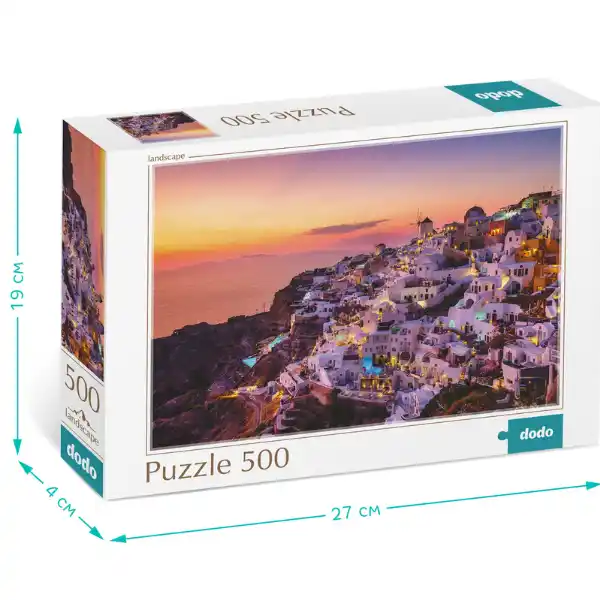 Puzzle „Satul Oia. Grecia”, seria Peisaje, 500 elem.