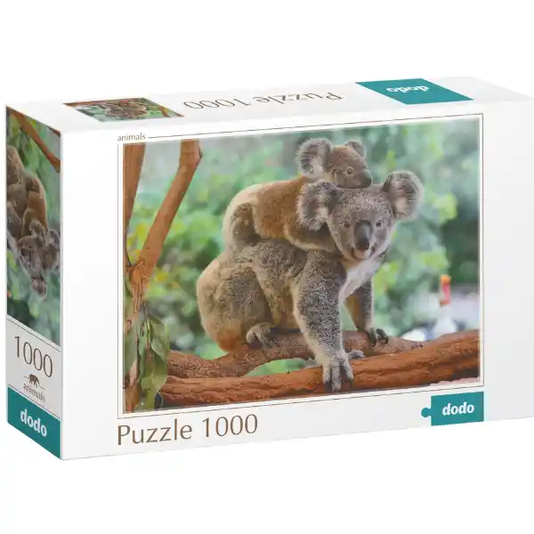 Puzzle „Baby koala și mama”, seria Lumea animalelor, 1000 elem.