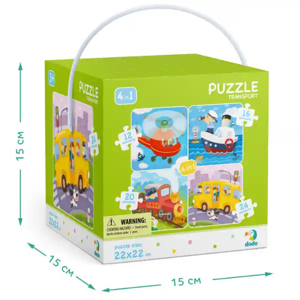 Puzzle 4 în 1 „Transport”