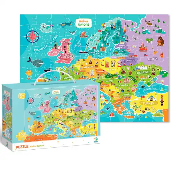 Puzzle „Harta Europei, 100 elem.
