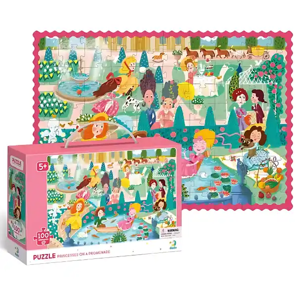 Puzzle „Prințese la plimbare”, 100 elem.