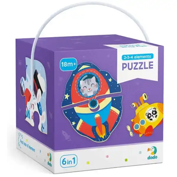 Пазлы 6 в 1 "Транспорт"