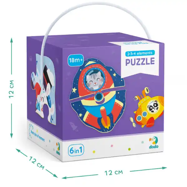 Пазлы 6 в 1 "Транспорт"