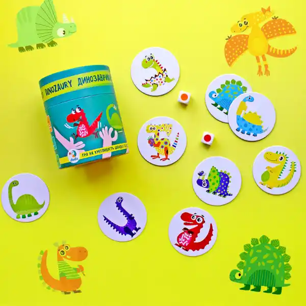 Joc de viteză și reacție „Dinozauri”