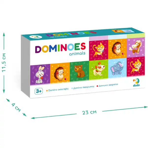 Настольная игра "Домино с животными", 28 карточек