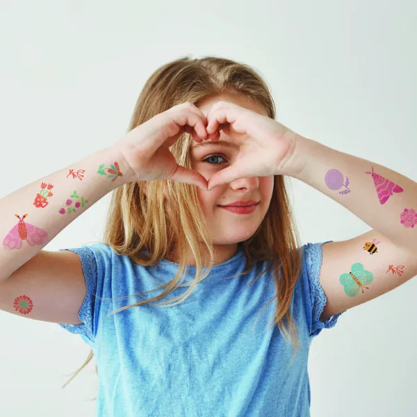 Set de tatuaje temporare pentru copii „Vise cu flori”, 120 buc.
