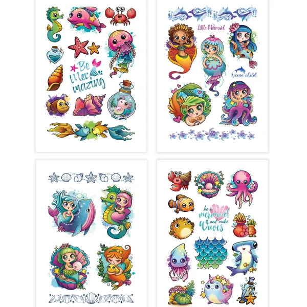 Set de tatuaje temporare pentru copii "Pe valuri", 40 buc.