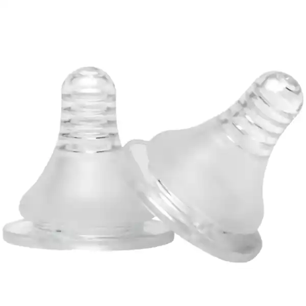 Набор из 2 матовых сосок, размер М, силикон, 3-6 месяцев