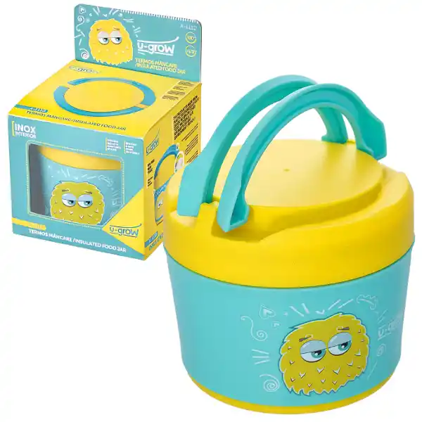 Контейнер-термос для еды с внутренней отделкой из нержавеющей стали, 450 мл