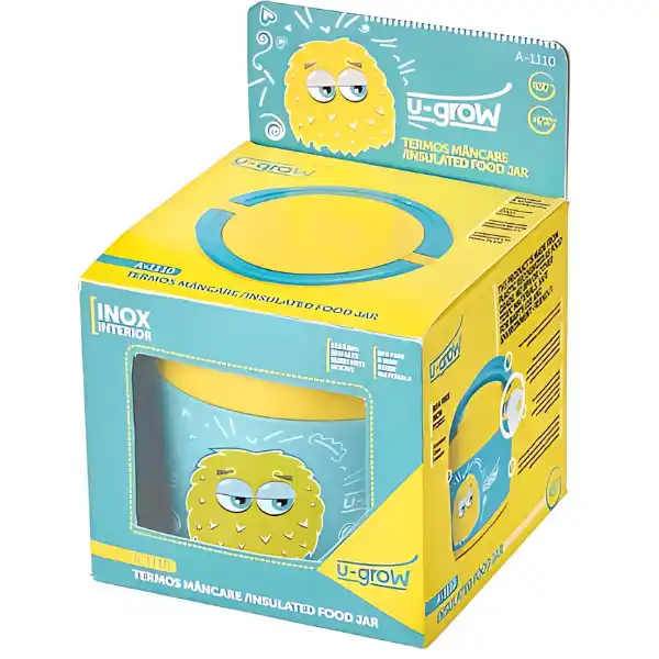 Контейнер-термос для еды с внутренней отделкой из нержавеющей стали, 450 мл