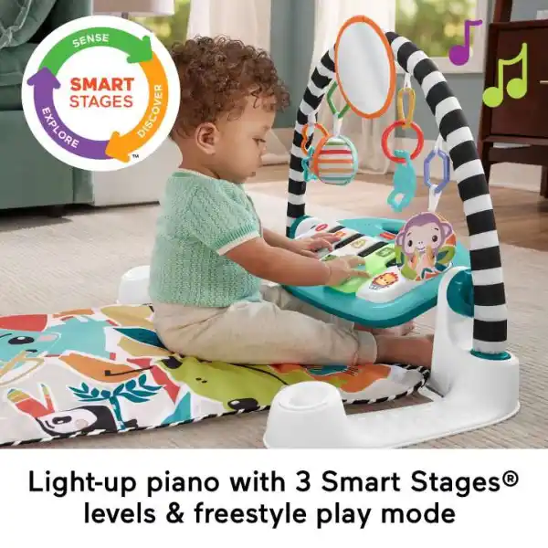 Fisher-Price Игровой коврик "Нажимай и играй" с технологией Smart Stages