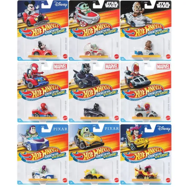 Hot Wheels Mașina din colecția "Lumea curselor" cu personaj din cultura pop