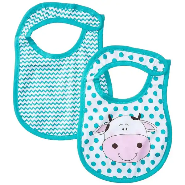 Нагрудник для кормления "Коровка", в наборе 2 шт