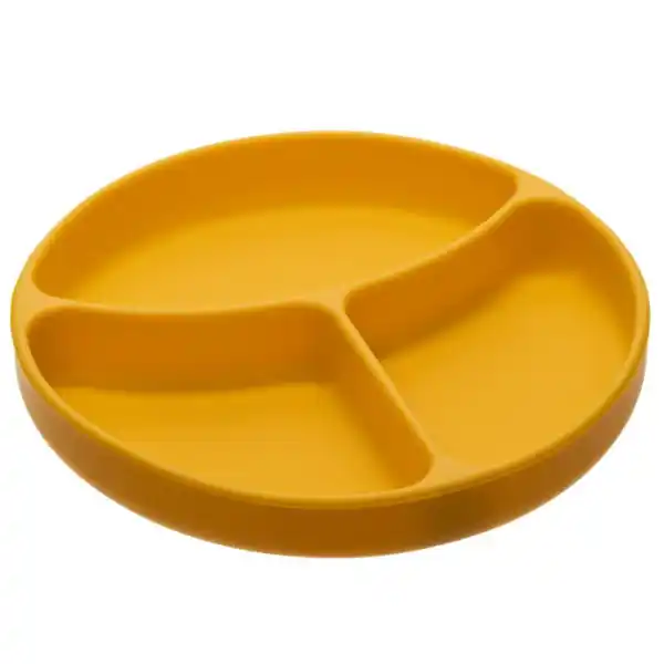 Силиконовая тарелка с отделениями, на присоске