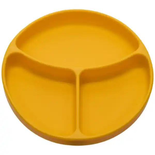 Силиконовая тарелка с отделениями, на присоске