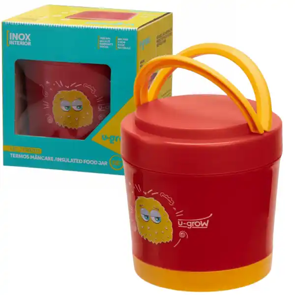 Контейнер-термос для еды с внутренней отделкой из нержавеющей стали, 820 мл