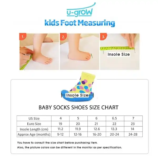 Детские противоскользящие носки "Разноцветные точки", размер 21