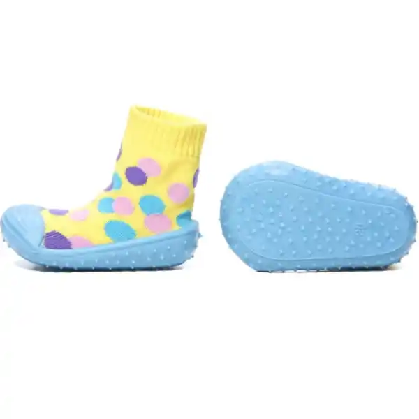 Детские противоскользящие носки "Разноцветные точки", размер 21