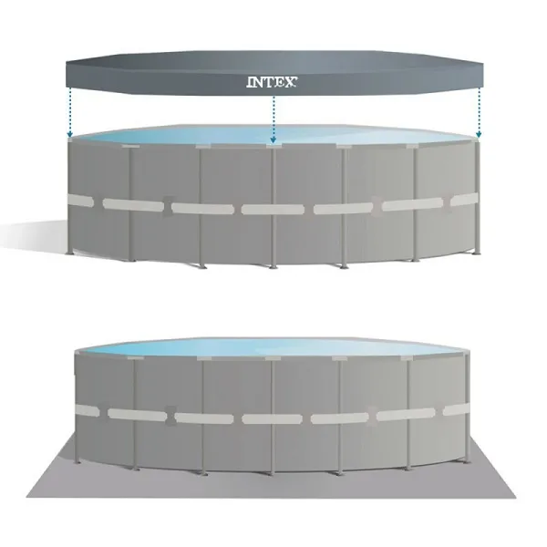 Piscină PRISM FRAME CLEARVIEW 427x107cm, 12706L, cadru metalic