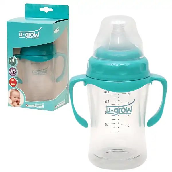 Бутылочка с ручками, стекло, 120 мл