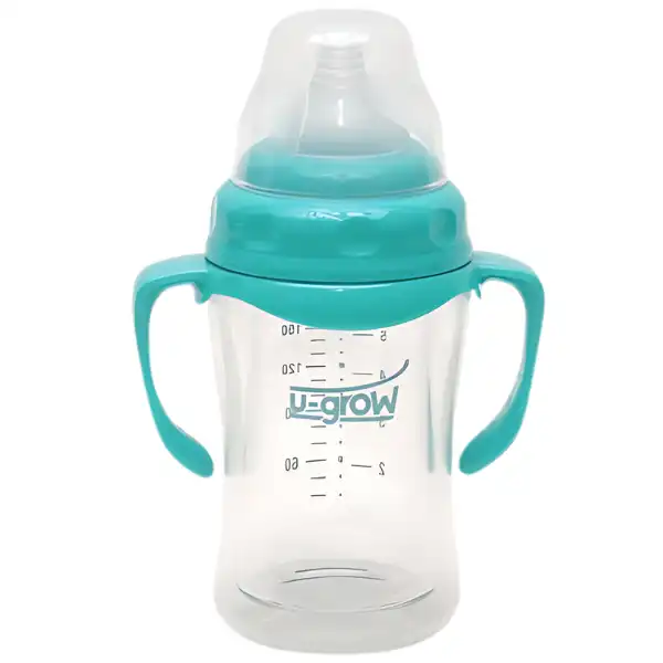 Бутылочка с ручками, стекло, 120 мл