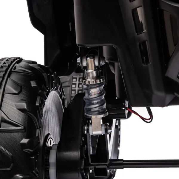 Masinuta electrica MERCEDES BENZ UNIMOG, 12V14Ah, motor 25Wx4, roți EVA, scaune din piele