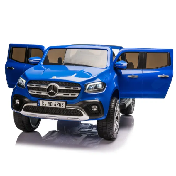 Masinuta electrica MERCEDES X-CLASS, 12V7Ah, motor 45Wx2, roți EVA, scaune din piele