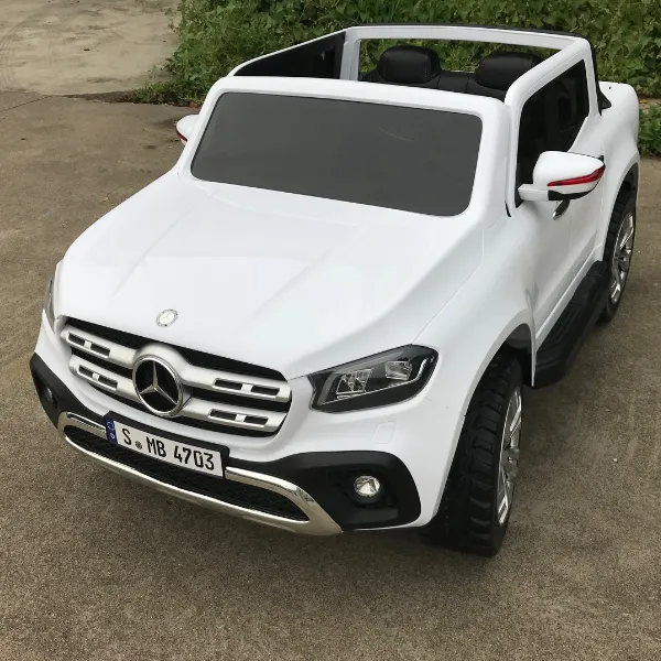 Masinuta electrica MERCEDES X-CLASS, 12V7Ah, motor 45Wx2, roți EVA, scaune din piele