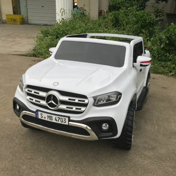 Masinuta electrica MERCEDES X-CLASS, 12V7Ah, motor 45Wx2, roți EVA, scaune din piele