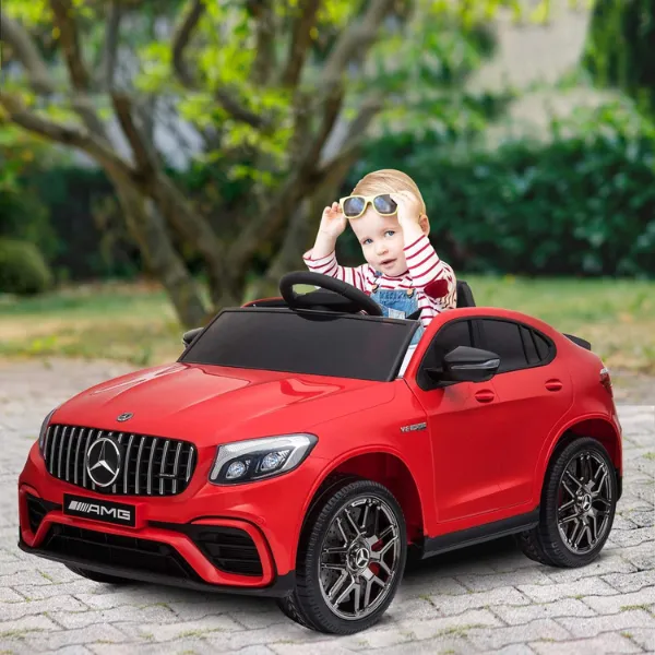 Masinuta electrica MERCEDES-BENZ AMG GLC 63S, 12V7Ah, motor 390x2, roti EVA