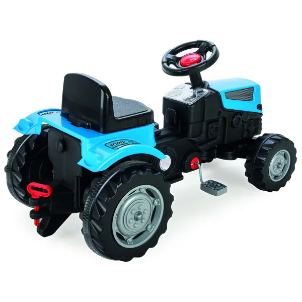 Tractor albastru cu pedale