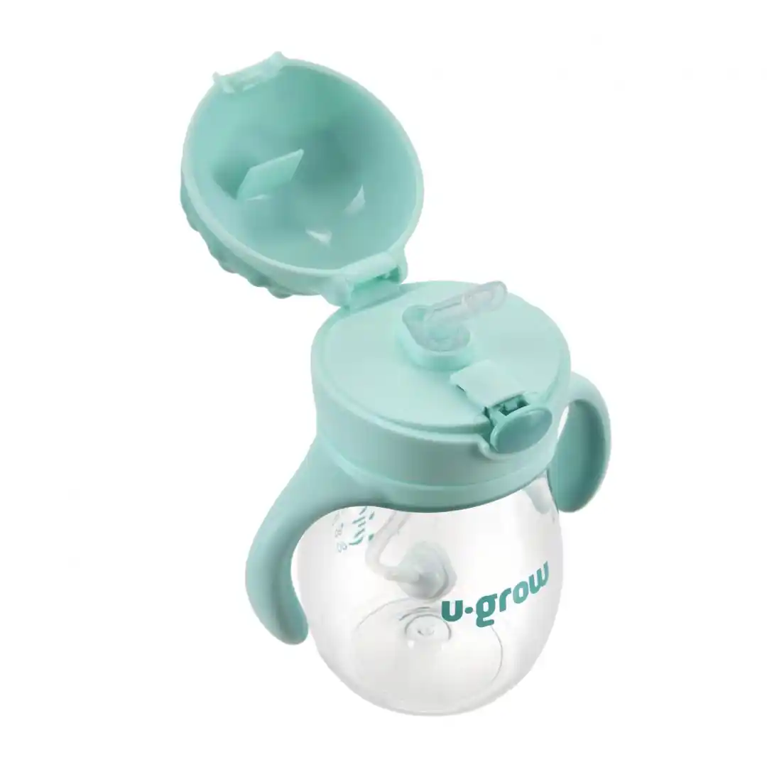 Бутылка с соломинкой и ручками из тритана, 330 мл