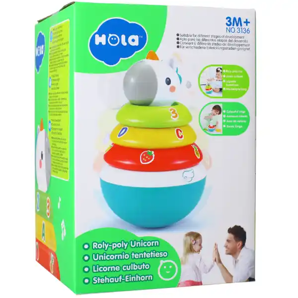 Пирамидка - неваляшка "Единорог"