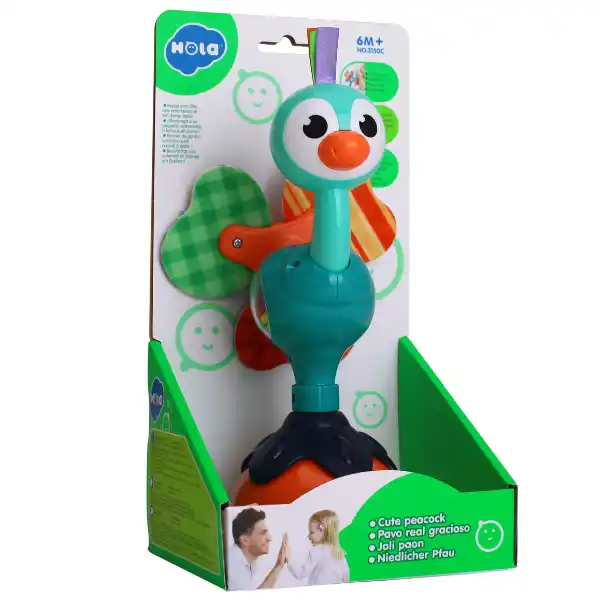 Погремушка на присоске "Павлин"