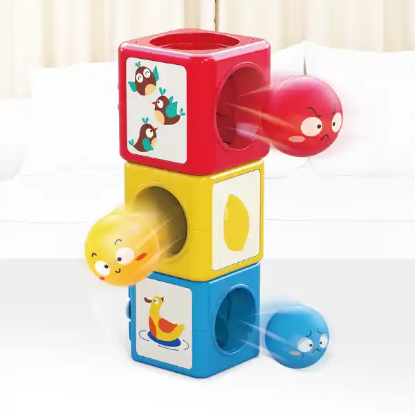 Игровая башня из кубиков и шариков "Сортируй и складывай"