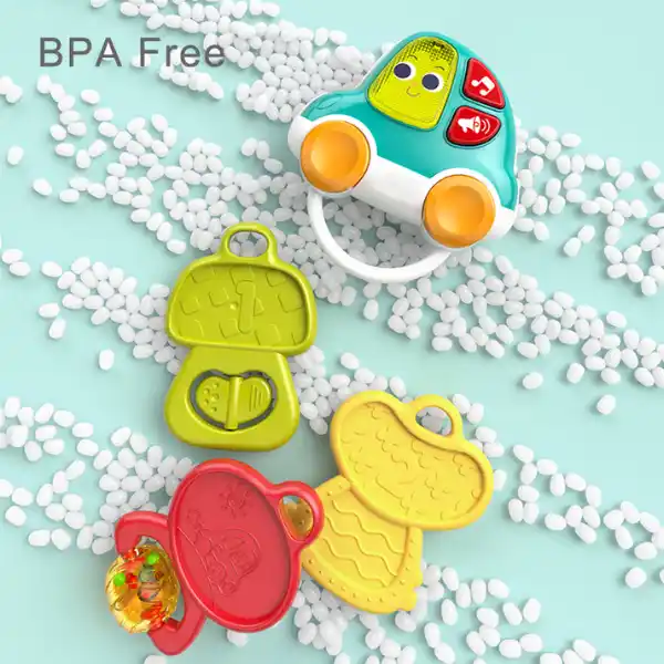 Музыкальная погремушка "Машинка с ключиками" с подсветкой и звуками