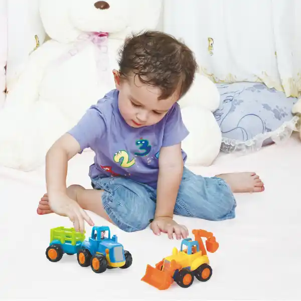 Masinute in asortiment „Buldozer si Tractor”, 2 modele