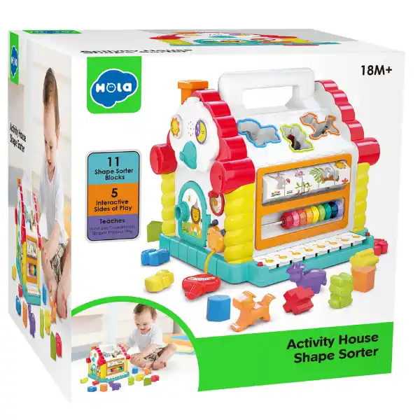 Интерактивный сортер "Весёлый домик" со звуками