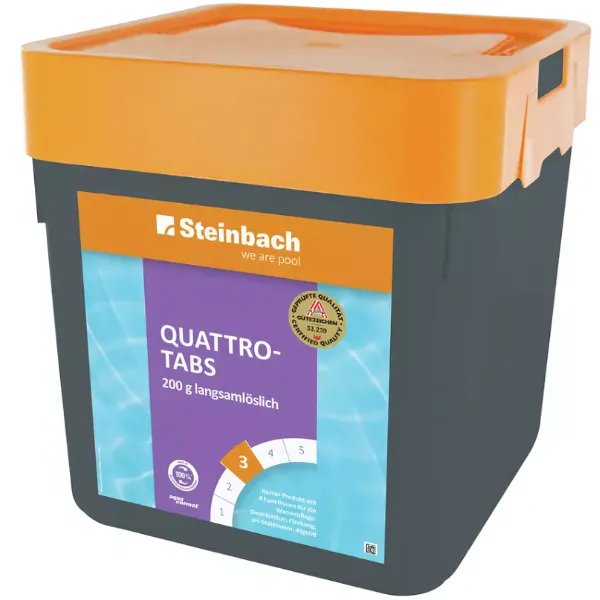 Pastila multifuncționala de clor „Quattro – tabs”, 200 gr / 1 buc