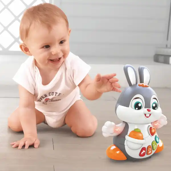 Интерактивная игрушка "Танцующий кролик" с музыкой и светом
