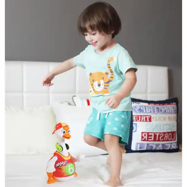 Jucarie interactiva „Gansacul dansator” cu muzica si lumina