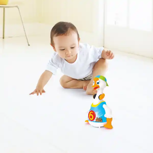 Jucarie interactiva „Gansacul dansator” cu muzica si lumina