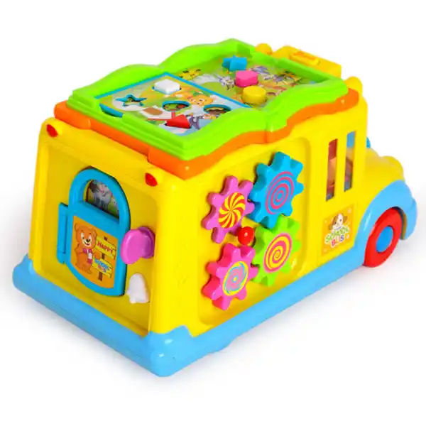 Busyboard „Autobuzul școlar” cu sunet si lumina